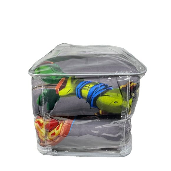 Teenage Mutant Ninja Turtles Reversible Kids Microfiber Twin Comforter 64" x 86" - Picture 9 of 9